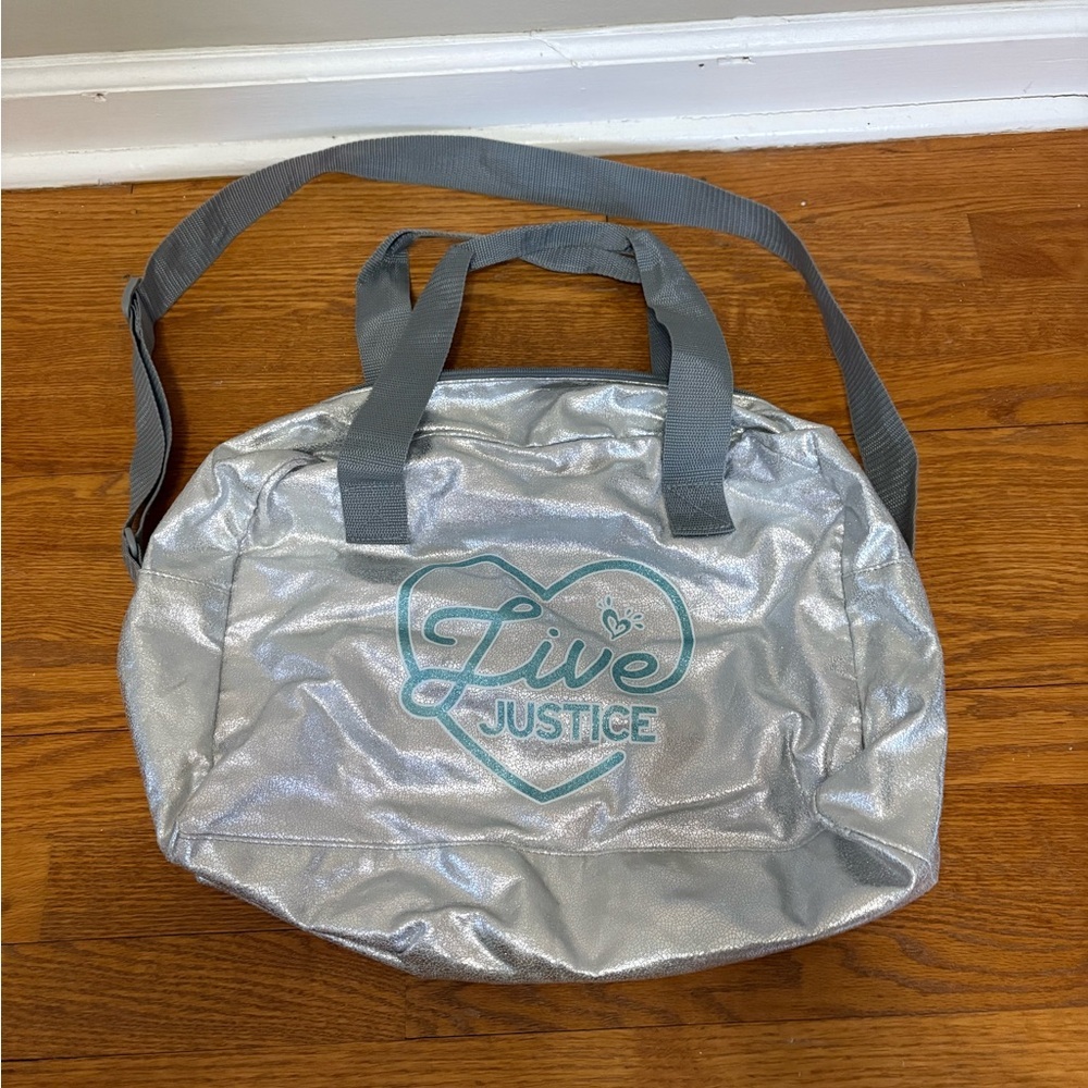Justice Silver Tote Bag